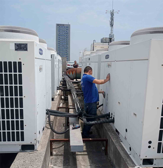 洞口中央空调制热和不制冷系统维修方法