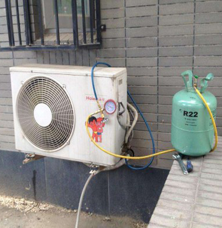 洞口空调加氟